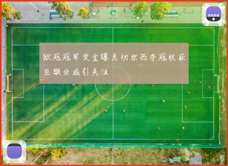 欧冠冠军奖金曝光切尔西夺冠收获巨额分成引关注