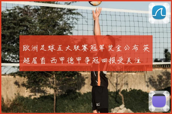欧洲足球五大联赛冠军奖金公布 英超居首 西甲德甲争冠回报受关注